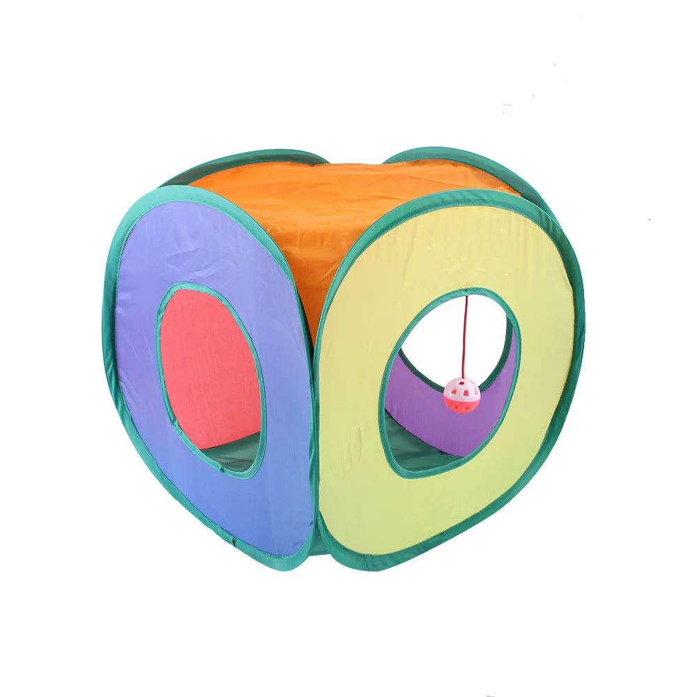 Foldable Crinkle Cat Play Tunnel | FurvioShop
