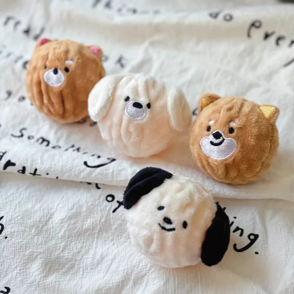 Squeaky Plush Puppy Ball Dog Toy | FurvioShop