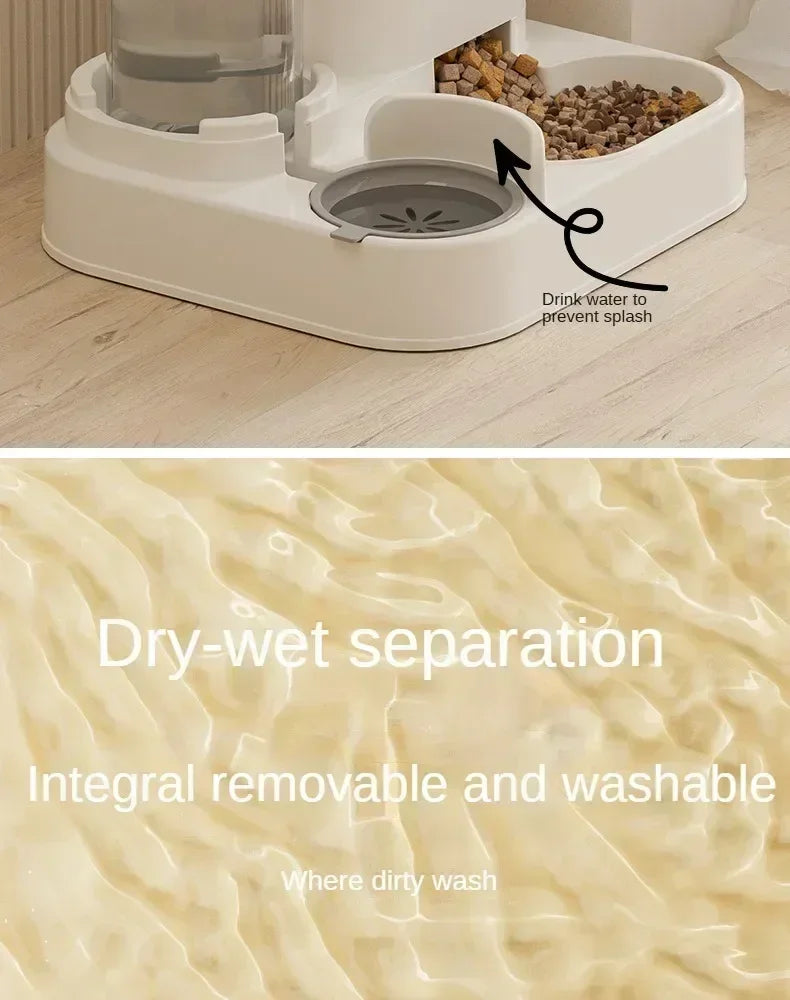 Furvio Shop 2-in-1 automatic pet feeder and water dispenser with digital control for cats and dogs.