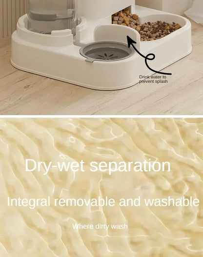 Furvio Shop 2-in-1 automatic pet feeder and water dispenser with digital control for cats and dogs.