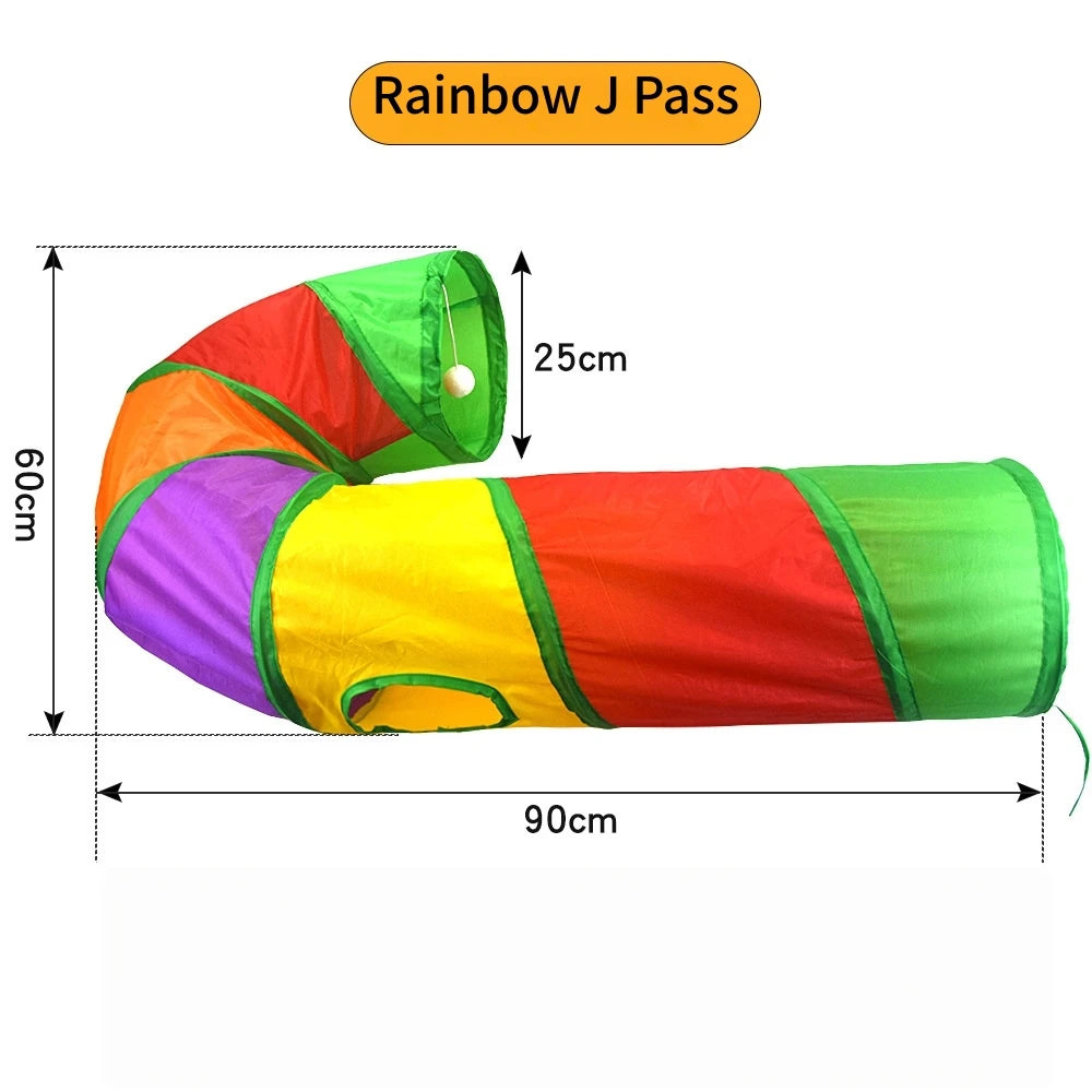 Foldable Crinkle Cat Play Tunnel | FurvioShop