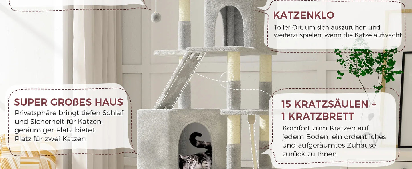 Ultimate XXL Cat Tree Tower - 208cm | FurvioShop