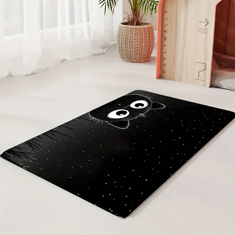 Waterproof diatom mud pet feeding mat by Furvio Shop, showing a sleek, durable mat with a textured surface for pet bowls.