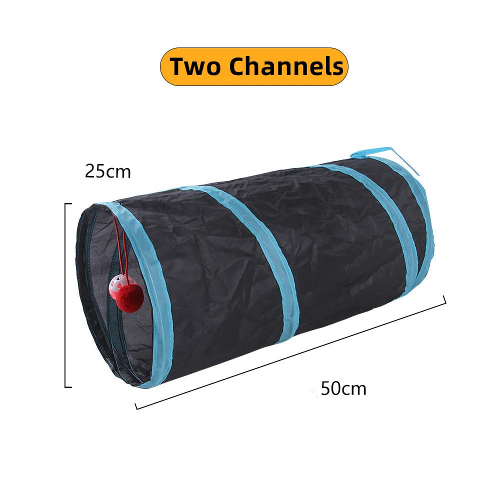 Foldable Crinkle Cat Play Tunnel | FurvioShop