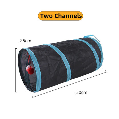 Foldable Crinkle Cat Play Tunnel | FurvioShop