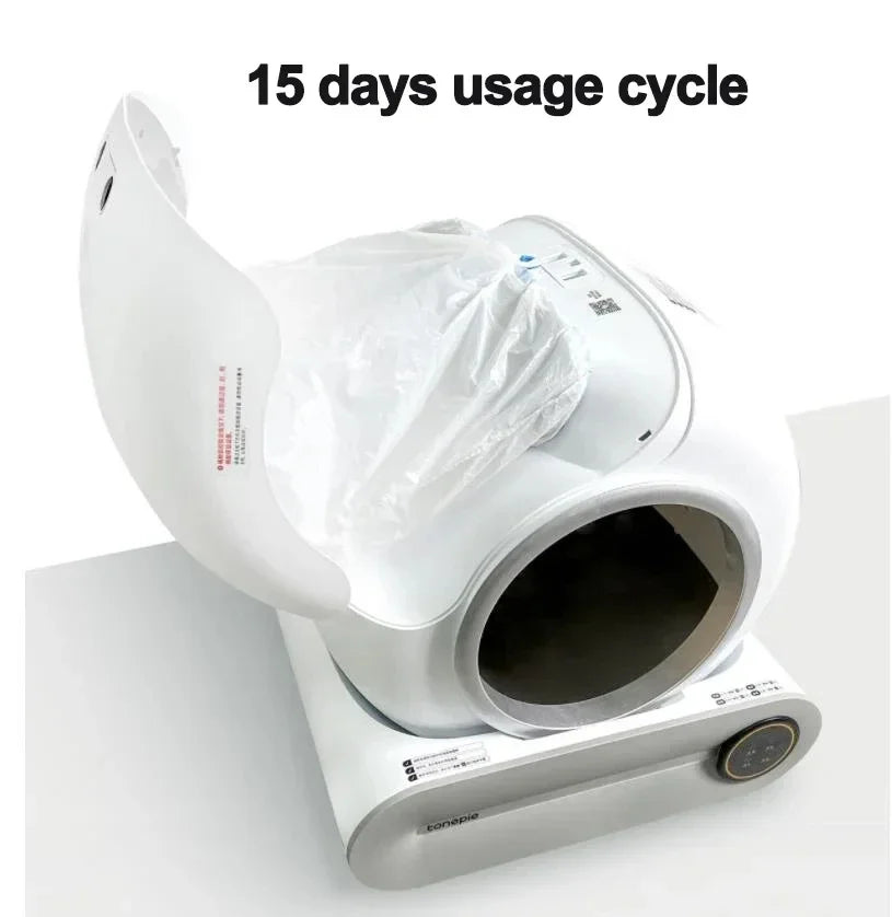 Furvio Shop Tonepie Smart Cat Litter Box Waste Bags in eco-friendly packaging, designed for easy disposal of cat litter waste.