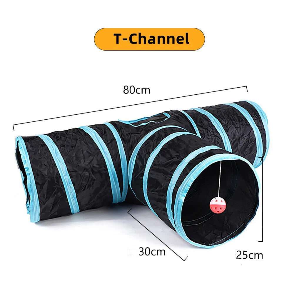 Foldable Crinkle Cat Play Tunnel | FurvioShop