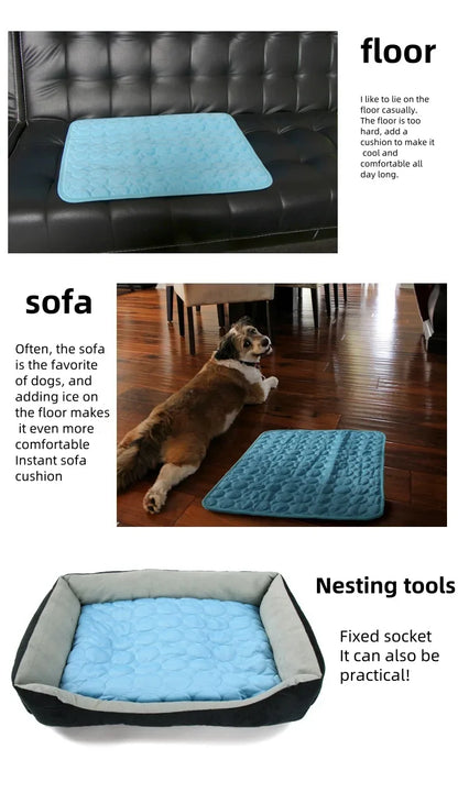 Breathable Ice Silk Pet Cooling Mat | FurvioShop