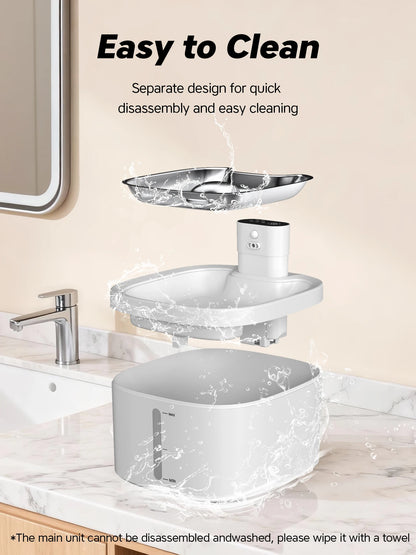 Furvio Shop AquaFlow Wireless Smart Pet Fountain with 3.5L capacity, showing sleek design and water spout for cats and dogs.
