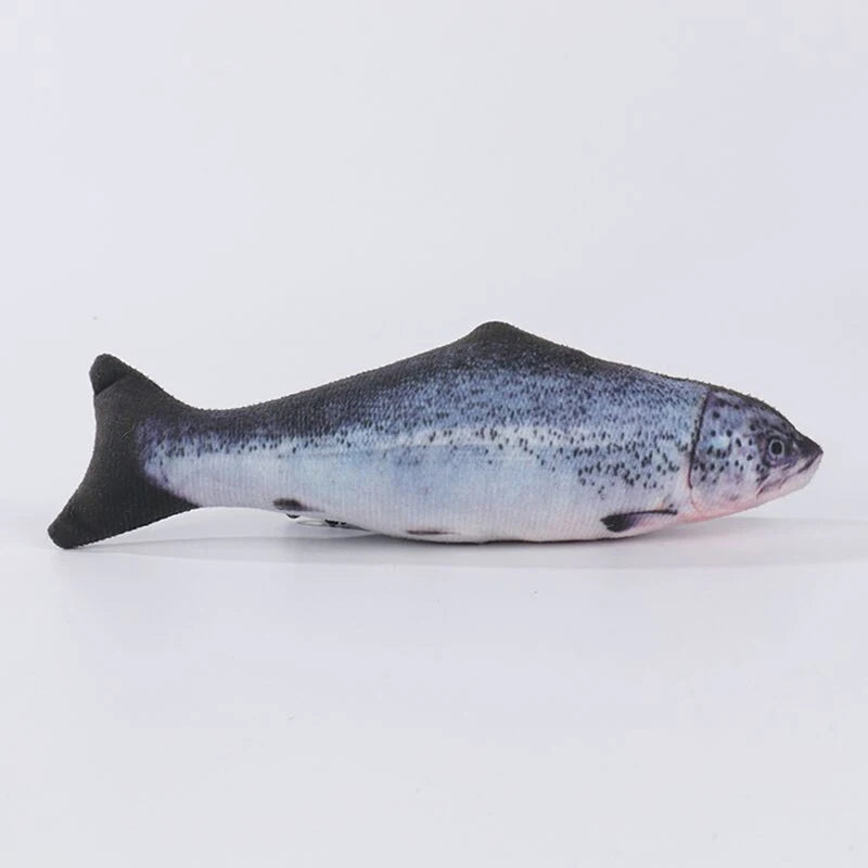 Realistic plush fish toy by Furvio Shop featuring lifelike scales and fins, soft and cuddly for children and collectors.