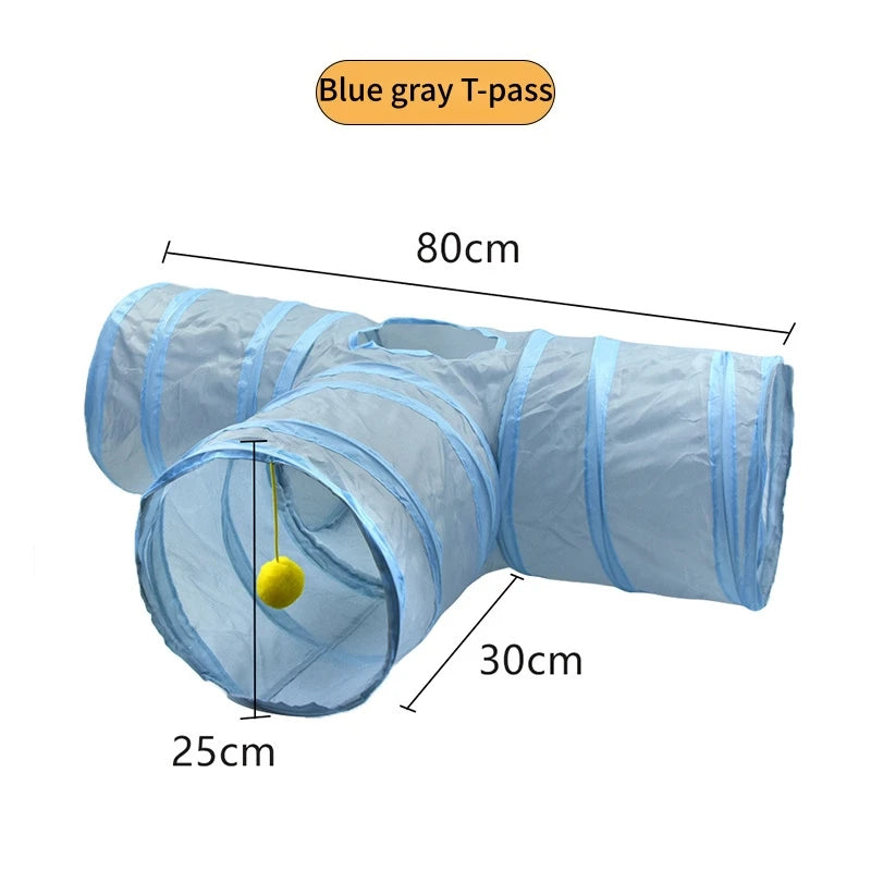 Foldable Crinkle Cat Play Tunnel | FurvioShop