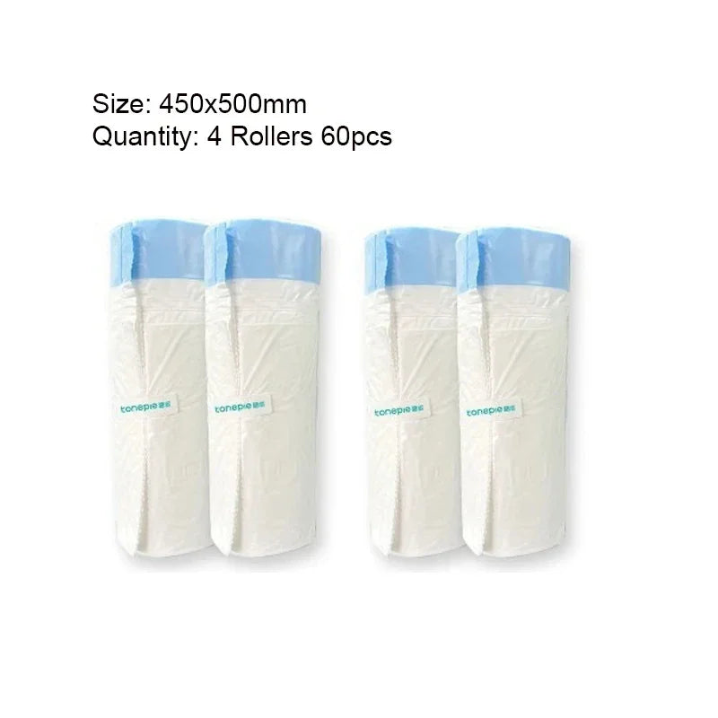 Furvio Shop Tonepie Smart Cat Litter Box Waste Bags in a roll, designed for easy disposal and odor control for cat owners.