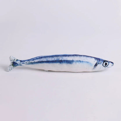 Realistic plush fish toy by Furvio Shop with detailed fins and vibrant colors, perfect for cuddling or decorative use.